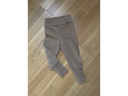 Rostoucí merino legíny/kamaše - hnědá, Duomamas