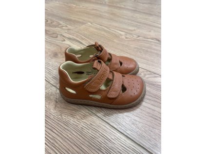 Barefoot sandálky - BEP Medim Nappa Cognac, KOEL4kids
