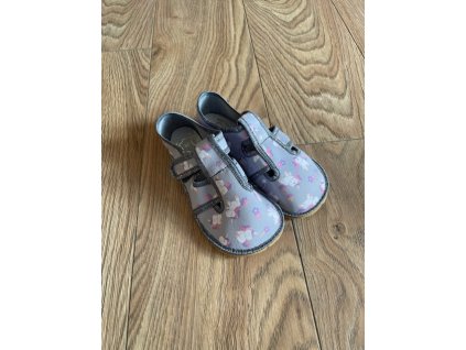 Barefoot bačkory/přezůvky - Jednorožec/duha šedá KTR barefoot