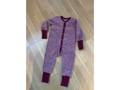 Rostoucí merino overal - jehličí růžová, Duomamas