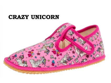 barefoot bačkory Beda Crazy Unicorn BFN 170020/W