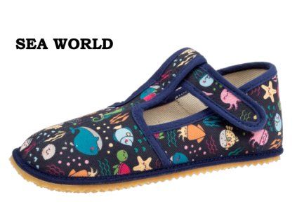 barefoot bačkory Beda Slim Sea World BF 060010/W/02