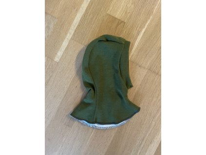 Dvouvrstvá merino kukla - khaki, Duomamas