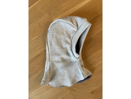 Dvouvrstvá merino kukla - šedá/tmavě modrá, Duomamas