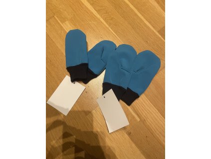 Dětské softshellové rukavice s fleecem - tyrkysová, Duomamas