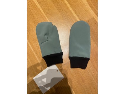 Dětské softshellové rukavice s fleecem - zelená, Duomamas