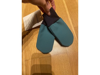 Dětské softshellové rukavice s fleecem - tmavší zelená, Duomamas