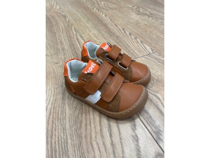 Barefoot tenisky - Denis Napa New 3.0 Cognac Orange, KOEL4kids