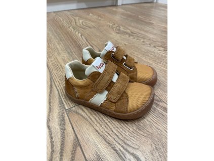 Barefoot tenisky - Denis FABRICS 3.0 COGNAC, KOEL4kids