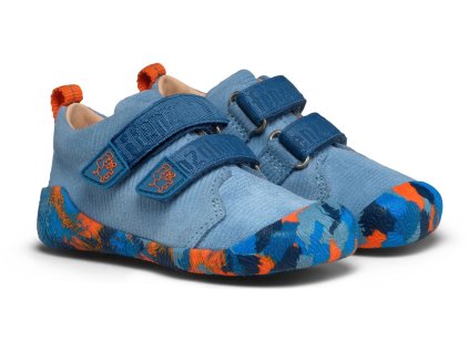 Dětské barefoot boty Prewalker Leather Walky - Elephant, Affenzahn