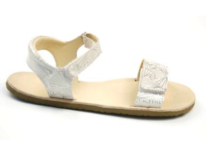 Dámské sandály Ef barefoot silver white (Boty pro dospělé 41)