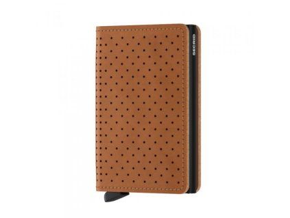 SLIMWALLET SECRID PERFORATED Cognac (Velikost Standardní)