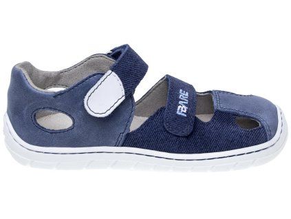 modré barefoot sandály Fare Bare Tripolis
