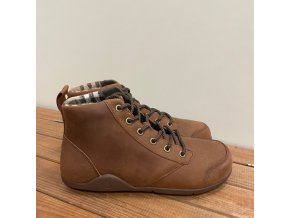 Vyšší kožené boty Denver Leather Brown, XERO SHOES
