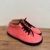 Unisex kotníkové barefoot boty PEGRES BF80 - lososová