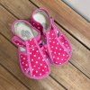 Barefoot bačkory s průřezy - Pink Dot, Baby bare shoes – barefoot boty
