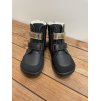 Baby Bare Shoes - Febo Winter Black/Gold Asfaltico