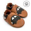 kožené barefoot capáčky Liliputi PAWS Black Car