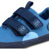 Barefoot tenisky Sneaker Cotton Happy - Bear modrá, Affenzahn – detail