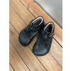 Kožené barefoot boty BF52 0.1 - černá v1, Pegres
