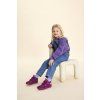 Dětské barefoot boty s membránou Low Boot Knit Happy Bird, Affenzahn – barefoot boty