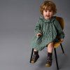 dětské celoroční barefoot boty Bundgaard Petit Flower Dark Brown BG101230
