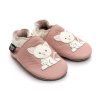 kožené barefoot capáčky Liliputi PAWS Pink Pussycat