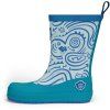 Dětské barefoot holínky Rainboot Vegan Plashy - Shark/modrá, Affenzahn – detail