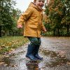 RAYVE Dětské barefoot holínky MONSOON - Dark blue/tmavě modrá