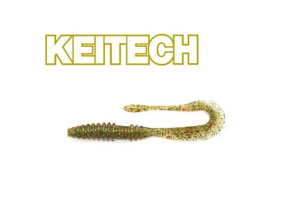 Soft lure Keitech Mad Wag Mini 3,5" 8,9cm Sahara Olive FLK. 309S (10ks)