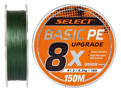 Braid Line Basic PE 8X zelená 150m #0.8/0.12mm 14lb/6kg