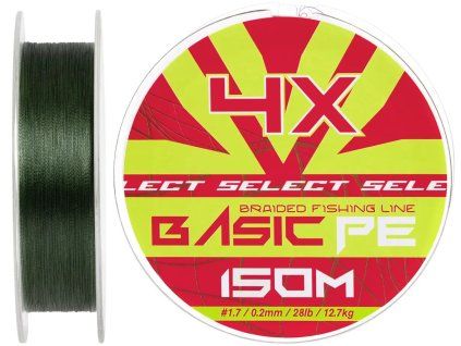Braid Line Basic PE zelená 150m 0,20mm 28lb/12,7kg