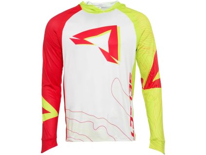 Dres s kapucí 2XL Červeno-zelený