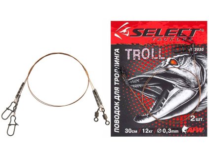 Leader Select 1x7 30cm 12kg/0,3mm (2 ks/balení)