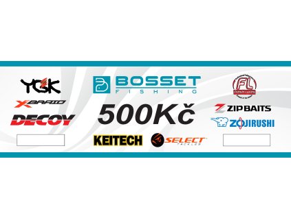 Bosset darkovy poukaz 500Kc