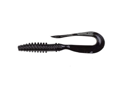 Soft lure Keitech Mad Wag Mini 3,5" 8,9cm Black 001S (10ks)
