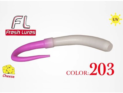 Gumová nástraha Fresh Lures FlipWorm 3.1" #203 UV (10ks)