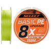 Pletená šňůra Basic PE 8X světle zelená 150m #1.2/0.16mm 20lb/9.3kg