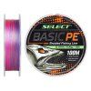 Pletená šňůra Basic PE Multicolor 150m 0,08mm 8lb/4kg