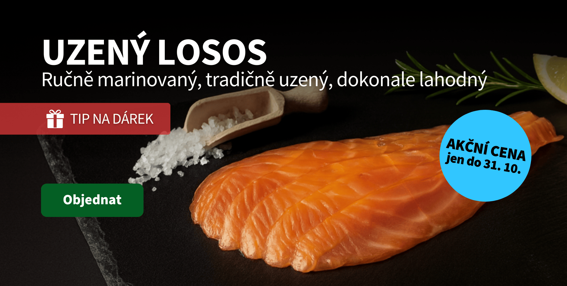 Uzený losos - akční cena