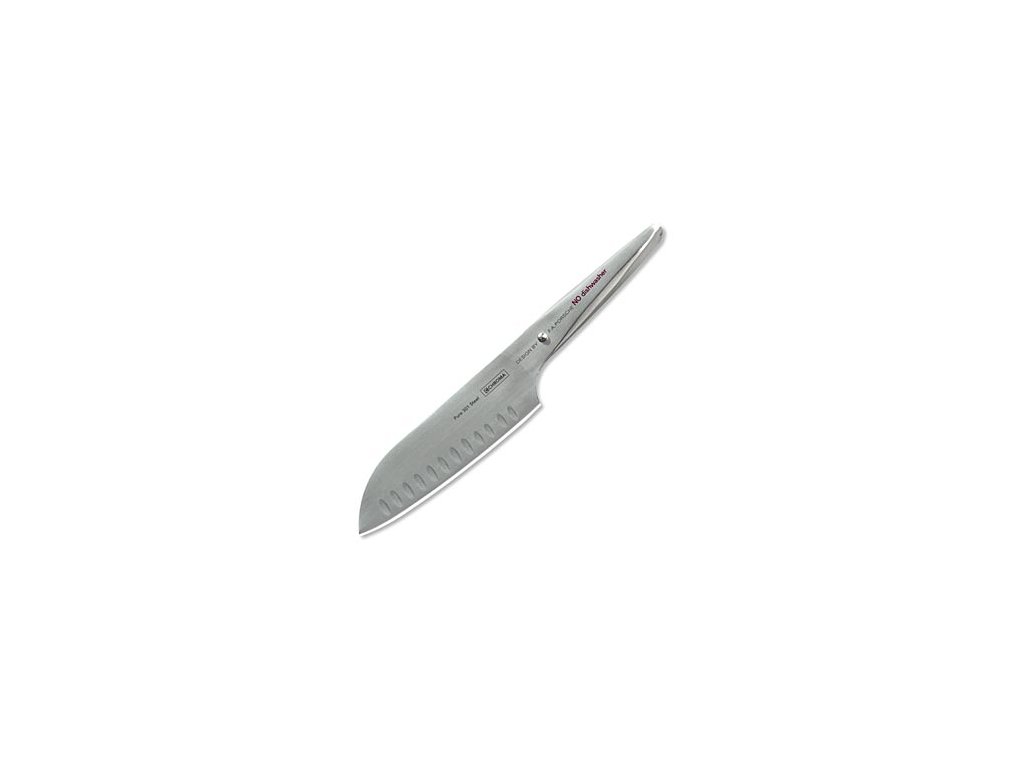 Chroma type 301 P-21 Santoku mit Kullenschliff, 18cm, St