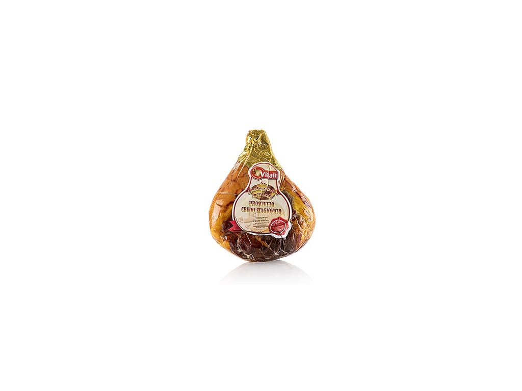 Prosciutto Stagionato Crudo, italská syrová šunka, nejméně 10 měsíců, Selezione Vitali, 6,5 kg, cena je uvedena za 1kg a přepočítává se