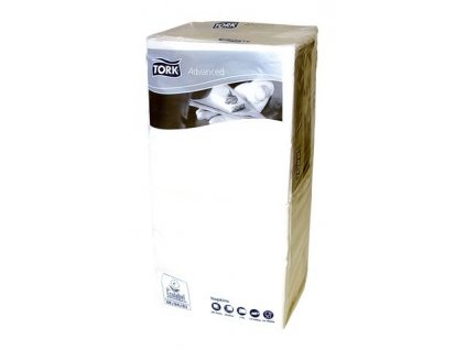 Ubrousky 24x24 cm koktejlové bílé Tork