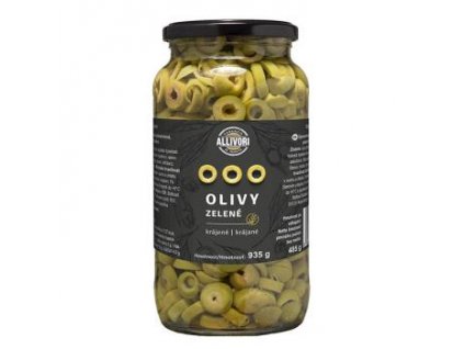 Olivy zelené krájené Allivori 935 g