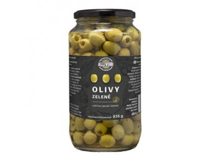 Olivy zelené bez pecky Allivori 935 g