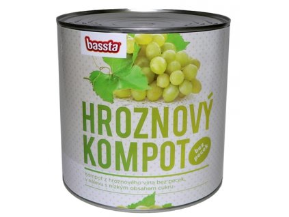 Kompot hroznový bez pecek 2650 ml