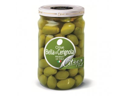Olivy Bella di Cerignola zelené s peckou