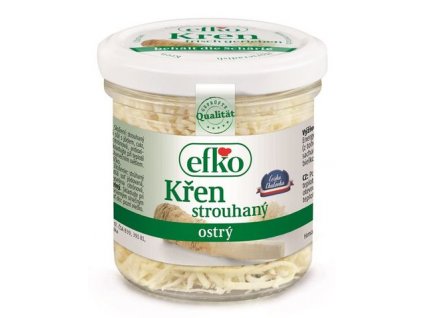 Křen strouhaný ostrý – jako čerstvý 12 x 165 ml