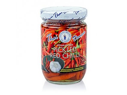 Chili Schoten, rot, klein, eingelegt, 200 g