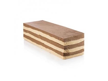 Nuss-Nougat, hell/ dunkel geschichet, Schichtnougat, 2,5 kg